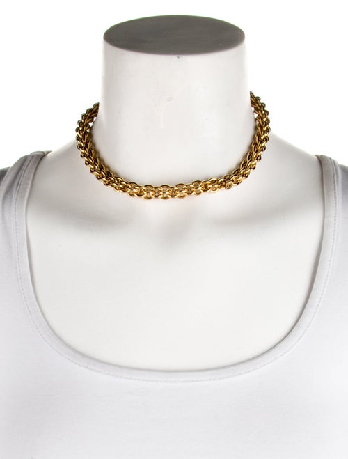 St. John Hook Chain Link Collar Necklace