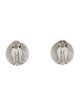 St. John Crystal Clip On Earrings