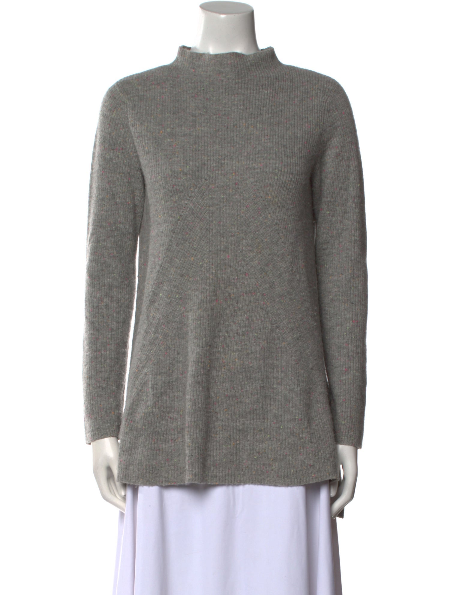 St. John Cashmere Mock Neck Sweater