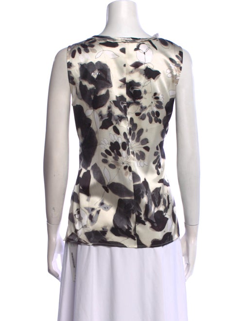 St. John Silk Printed Top
