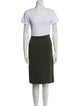 St. John Wool Crystal Embellishments Skirt Set