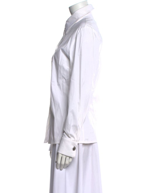 St. John Long Sleeve Button-Up Top