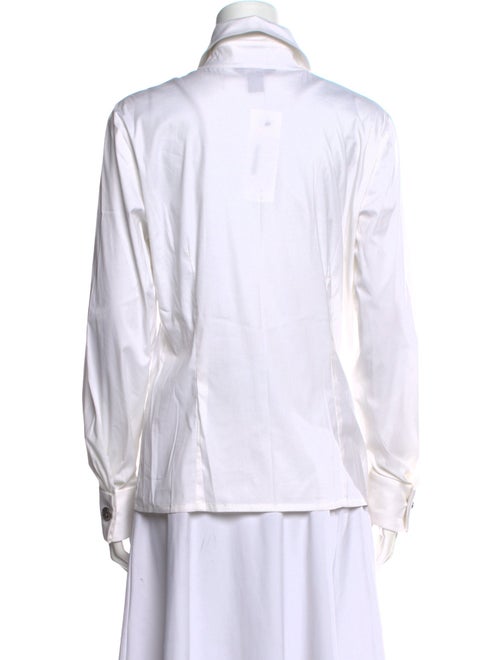 St. John Long Sleeve Button-Up Top