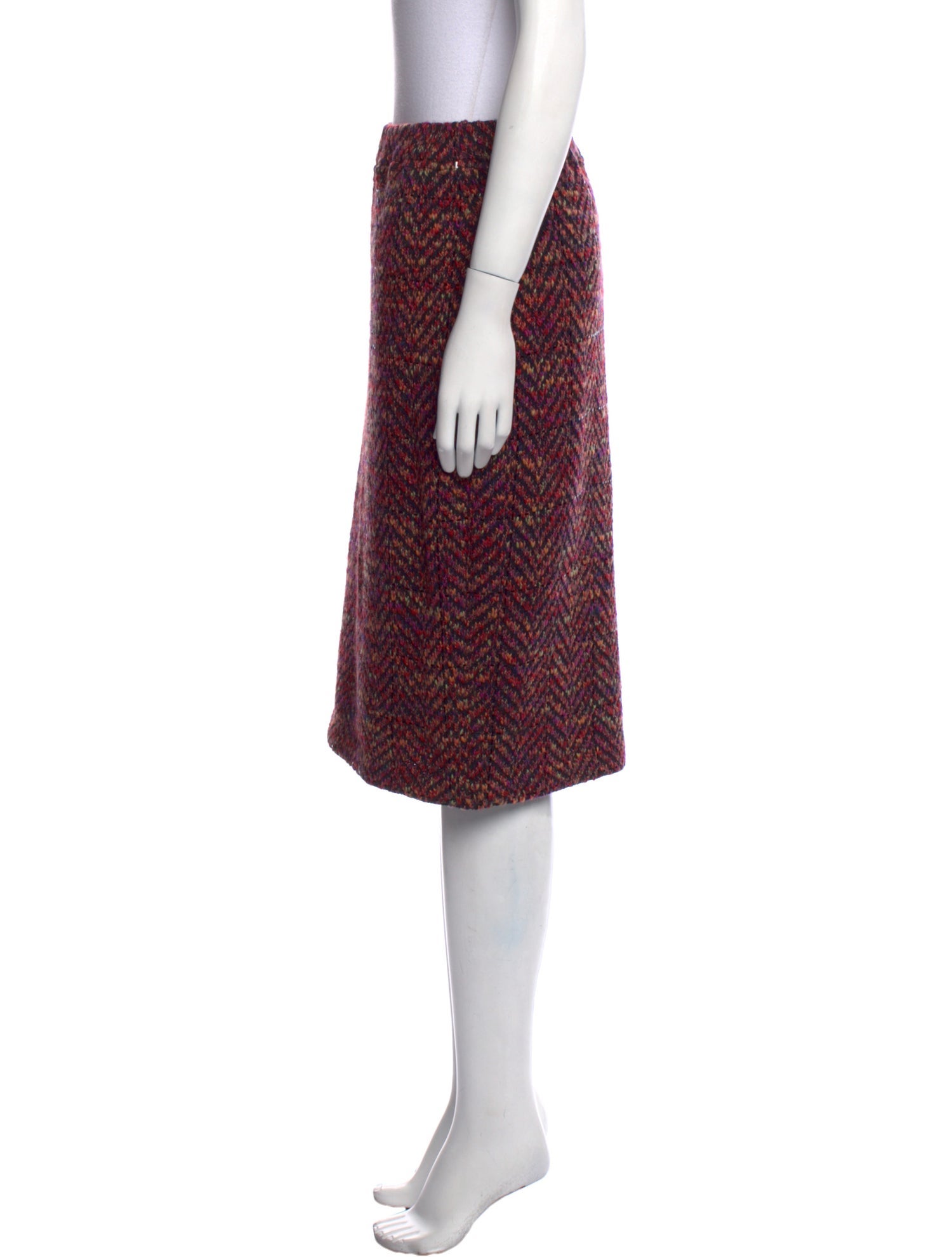 St. John Wool Knee-Length Skirt