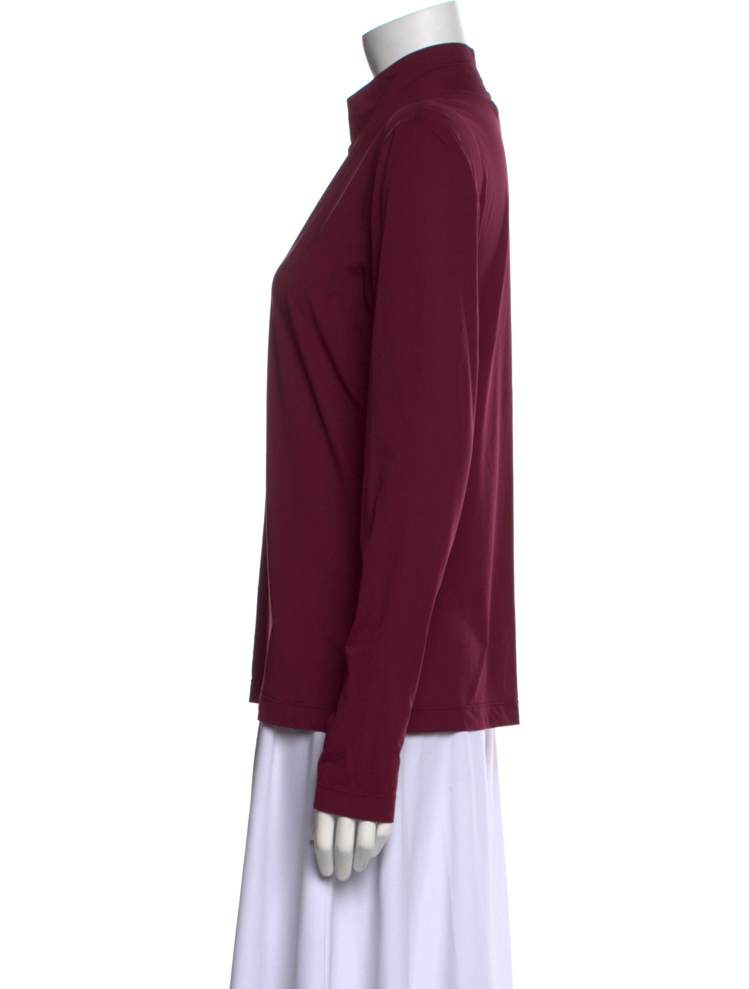 St. John Mock Neck Long Sleeve Sweatshirt