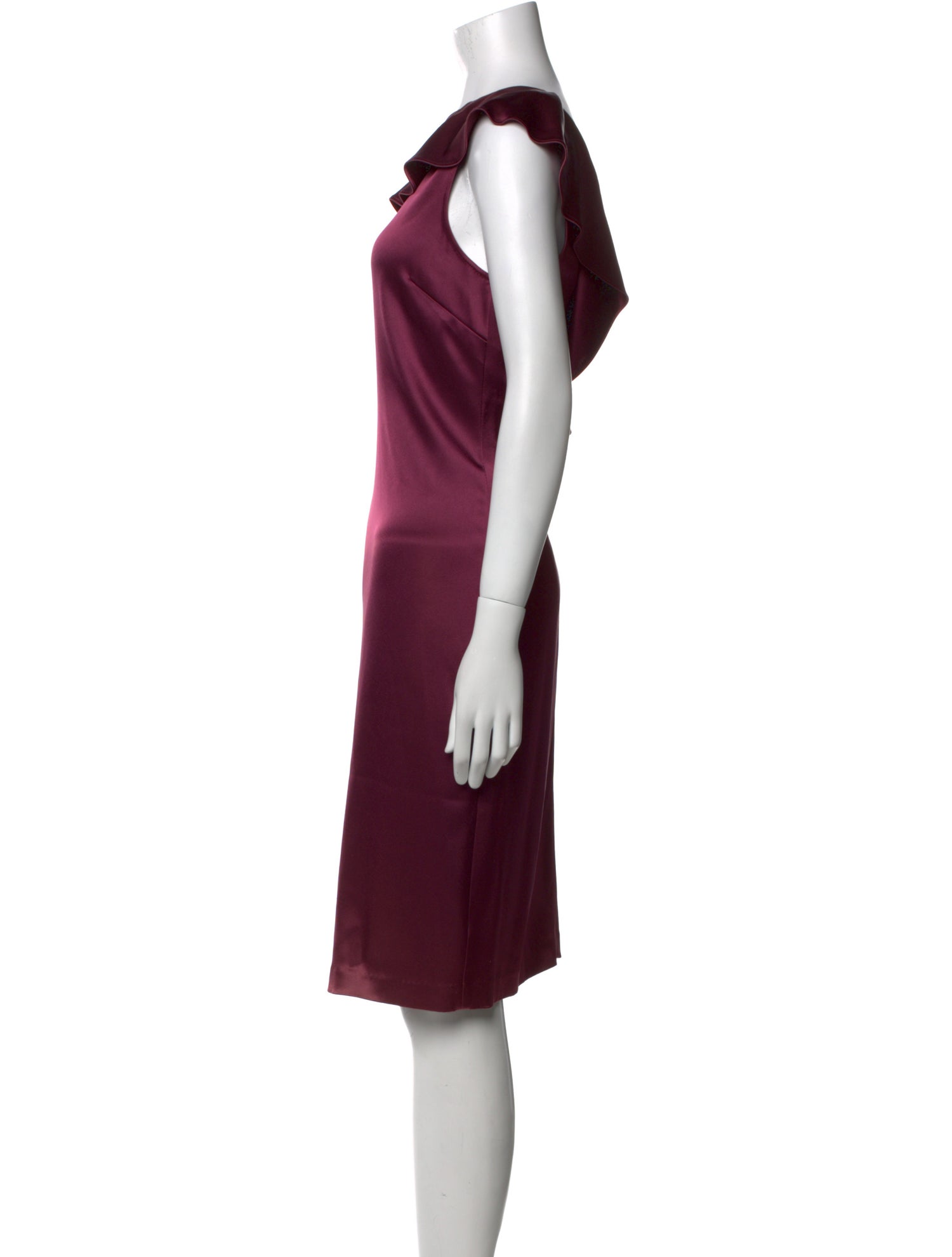St. John Bateau Neckline Midi Length Dress