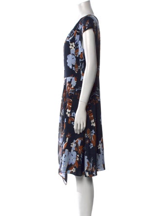 St. John Silk Knee-Length Dress