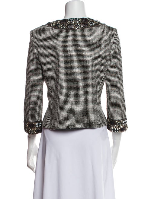 St. John Houndstooth Print Evening Jacket