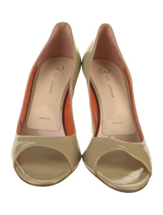 St. John Patent Leather Sandals