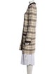 St. John Plaid Print Coat