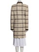 St. John Plaid Print Coat