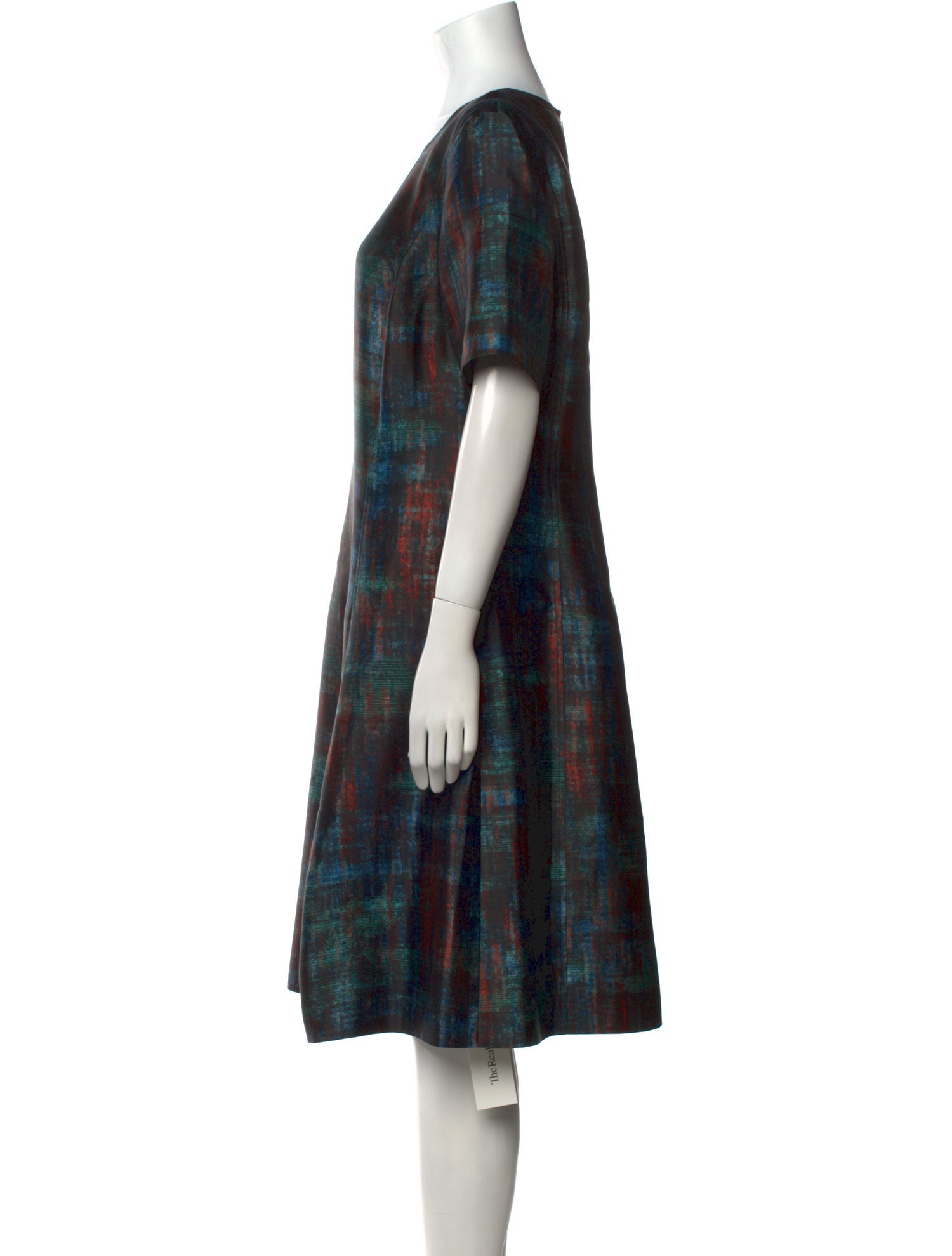 St. John Silk Midi Length Dress