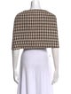 St. John Houndstooth Print V-Neck Sweater