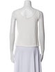 St. John Scoop Neck Sleeveless Top