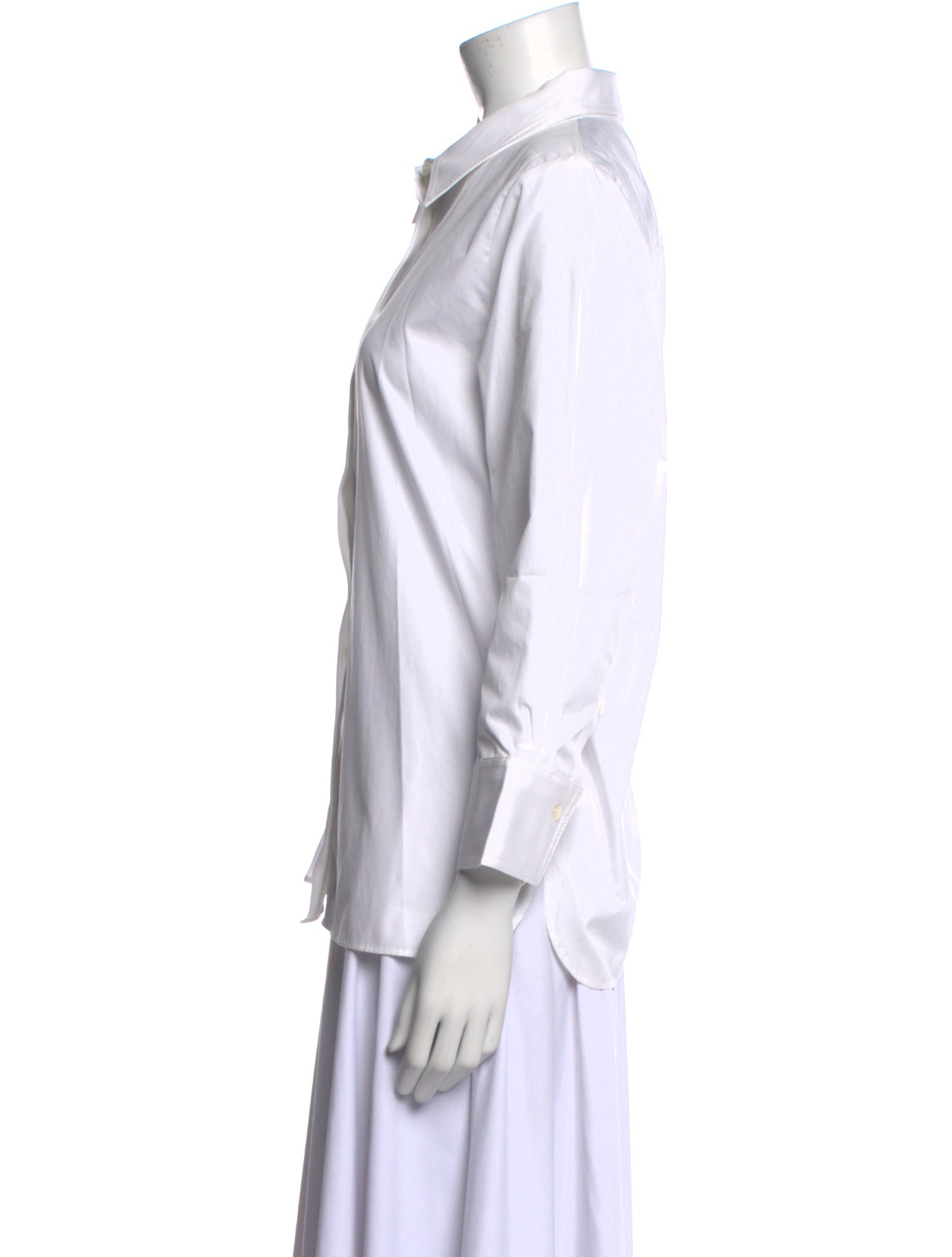 St. John Long Sleeve Button-Up Top