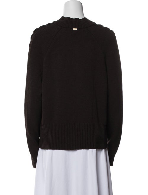 St. John Wool Mock Neck Sweater