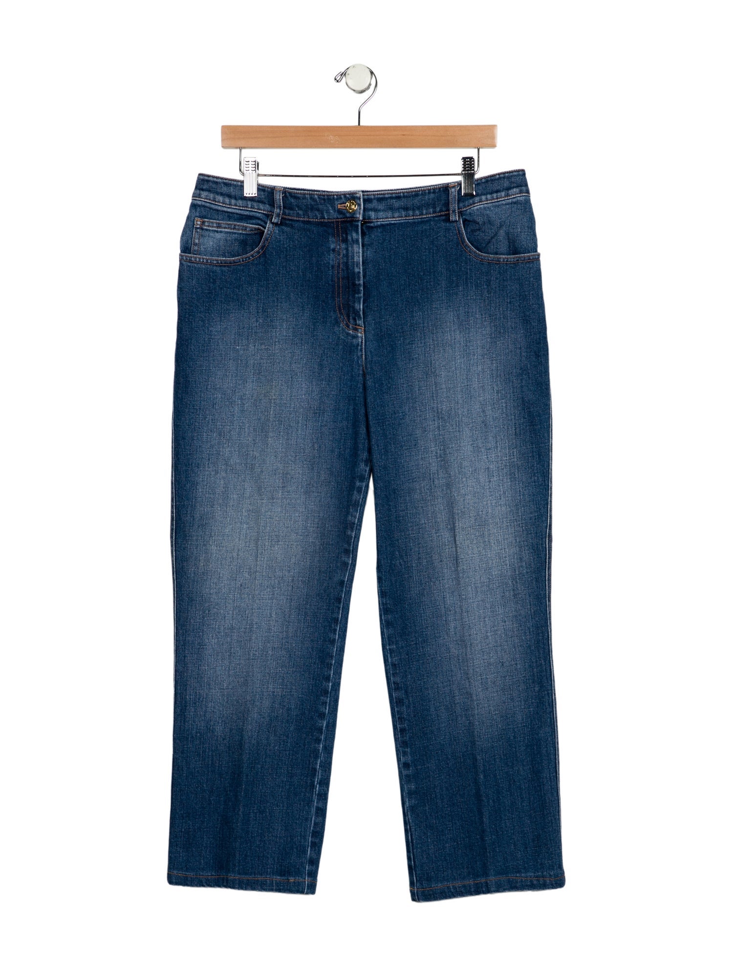St. John High-Rise Straight Leg Jeans