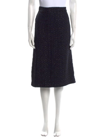 St. John Printed Knee-Length Skirt