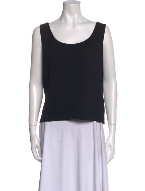 St. John Scoop Neck Sleeveless Top