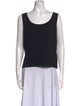 St. John Scoop Neck Sleeveless Top