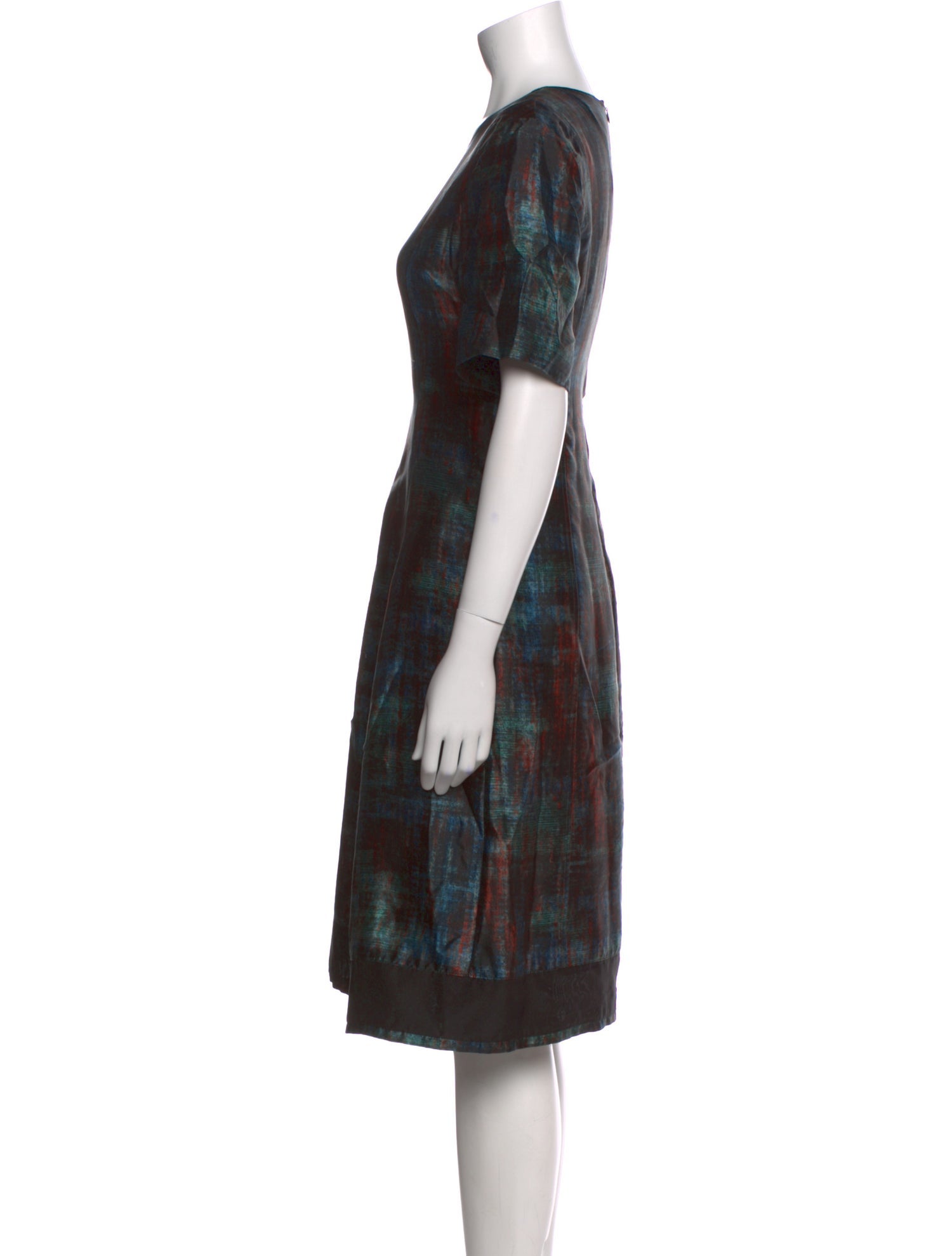 St. John Silk Knee-Length Dress