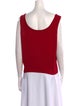 St. John Scoop Neck Sleeveless Top