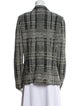 St. John Wool Plaid Print Sweater