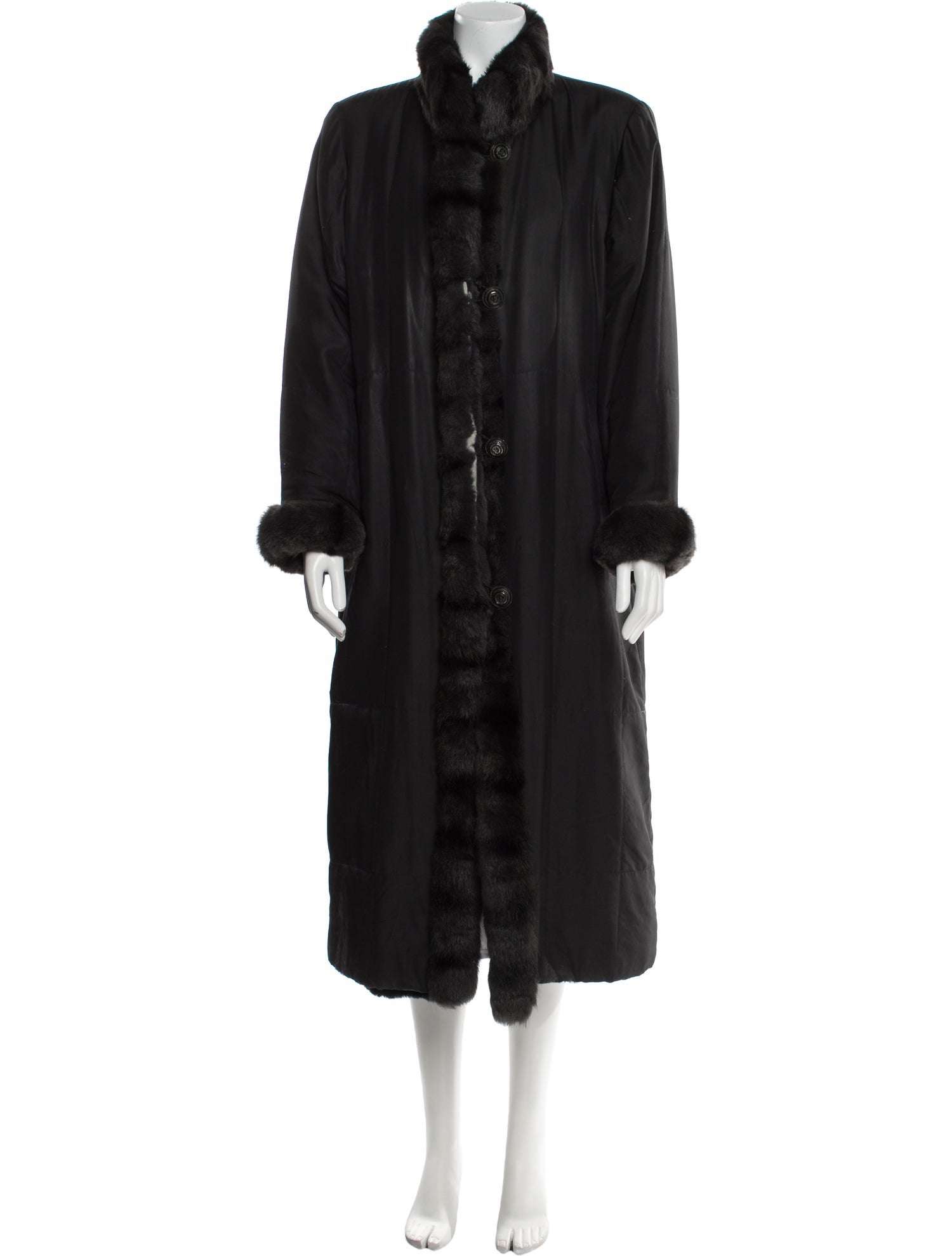 St. John Silk Fur Coat