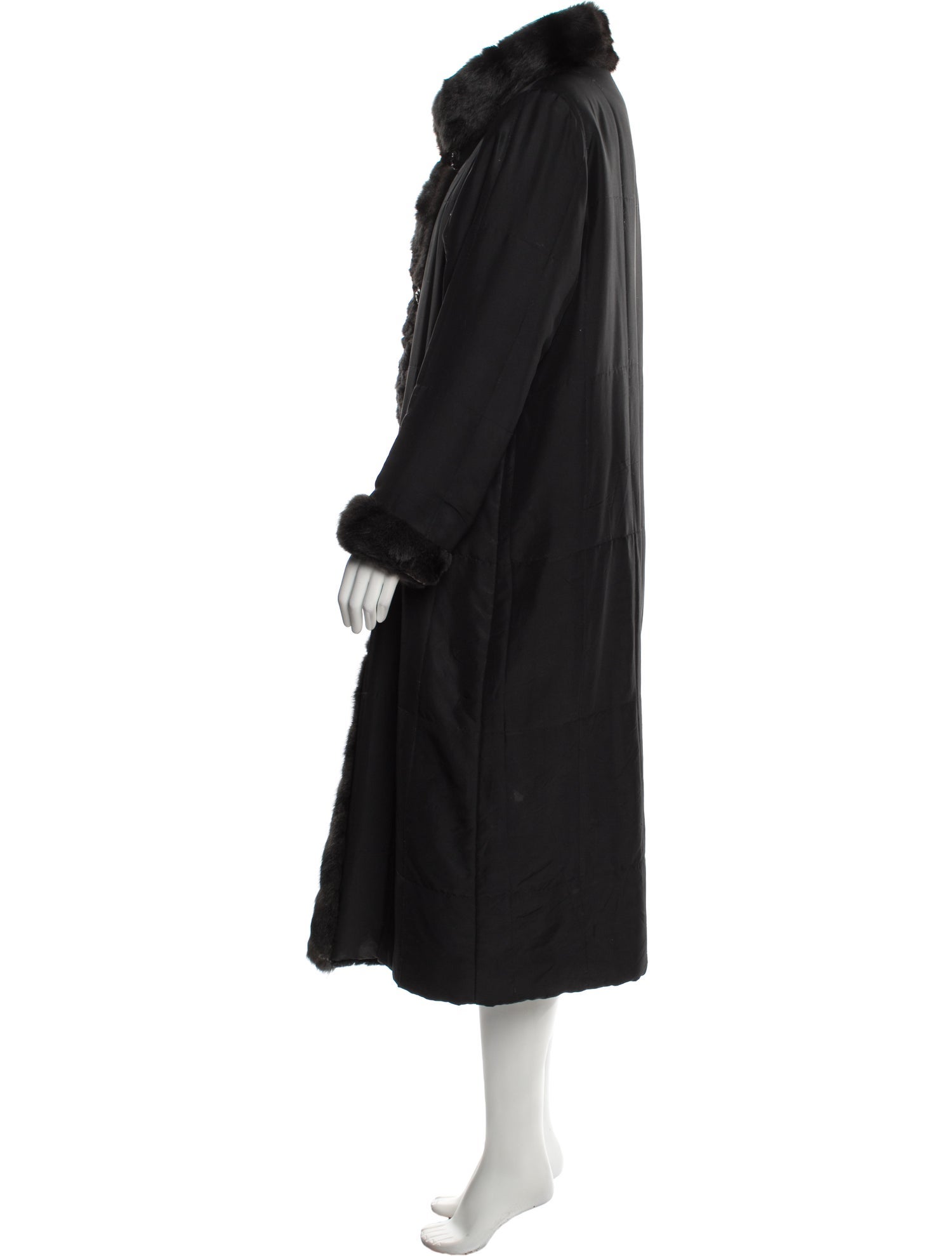 St. John Silk Fur Coat