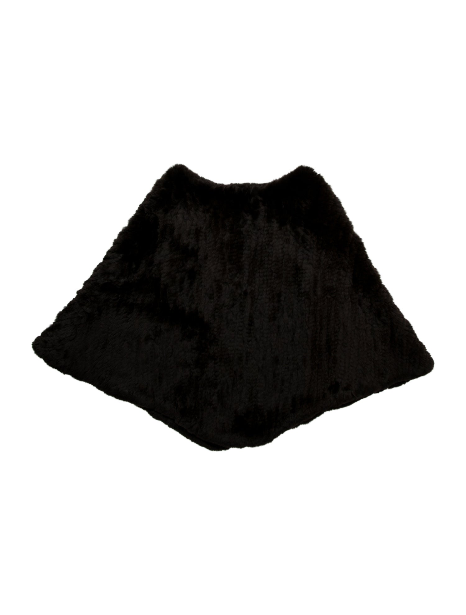 St. John Fur Poncho w/ Tags