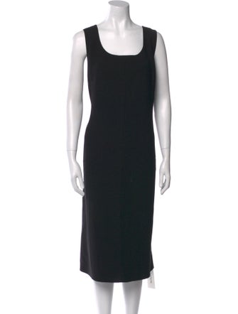 St. John Wool Midi Length Dress