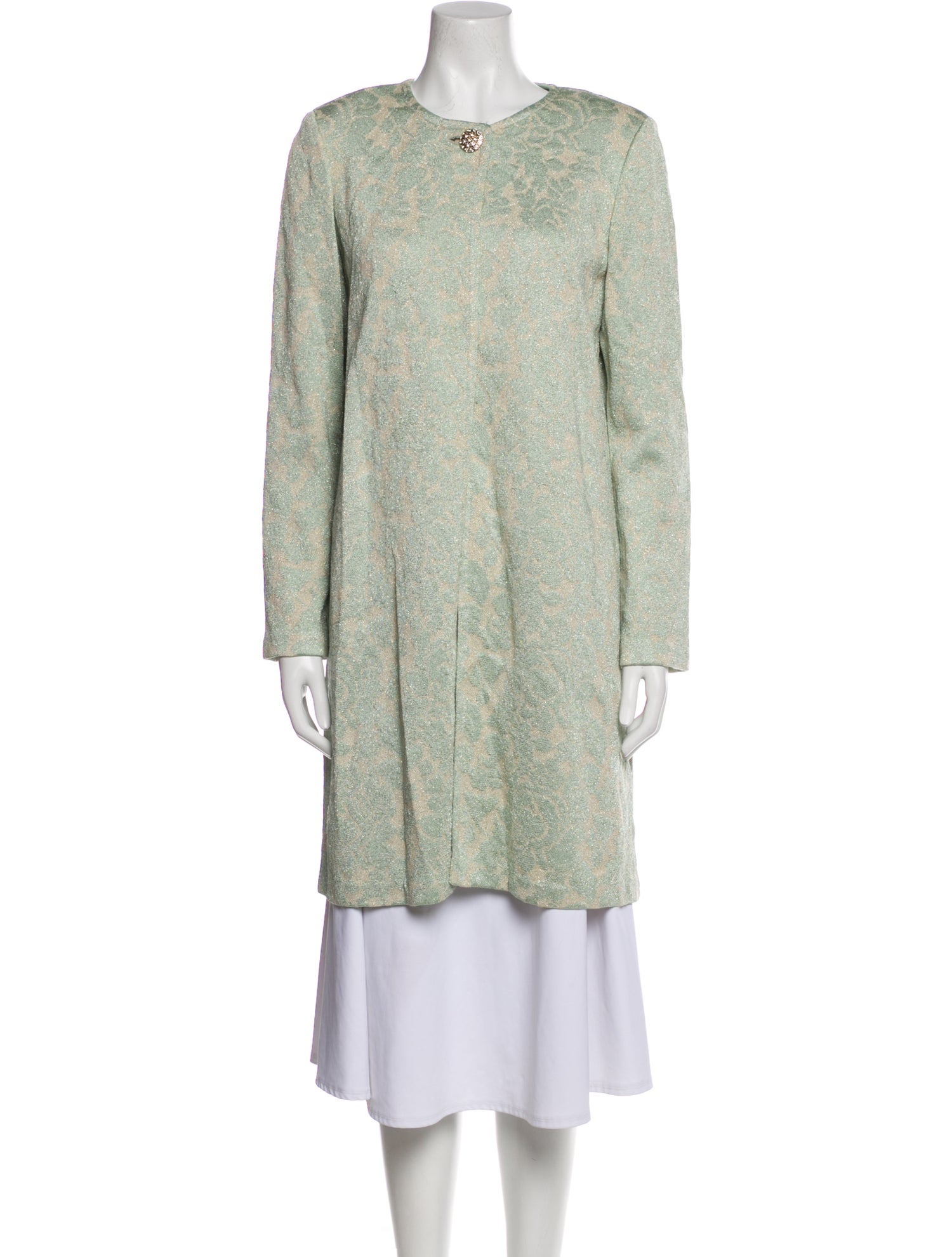 St. John Tweed Pattern Coat