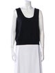 St. John Scoop Neck Sleeveless Top