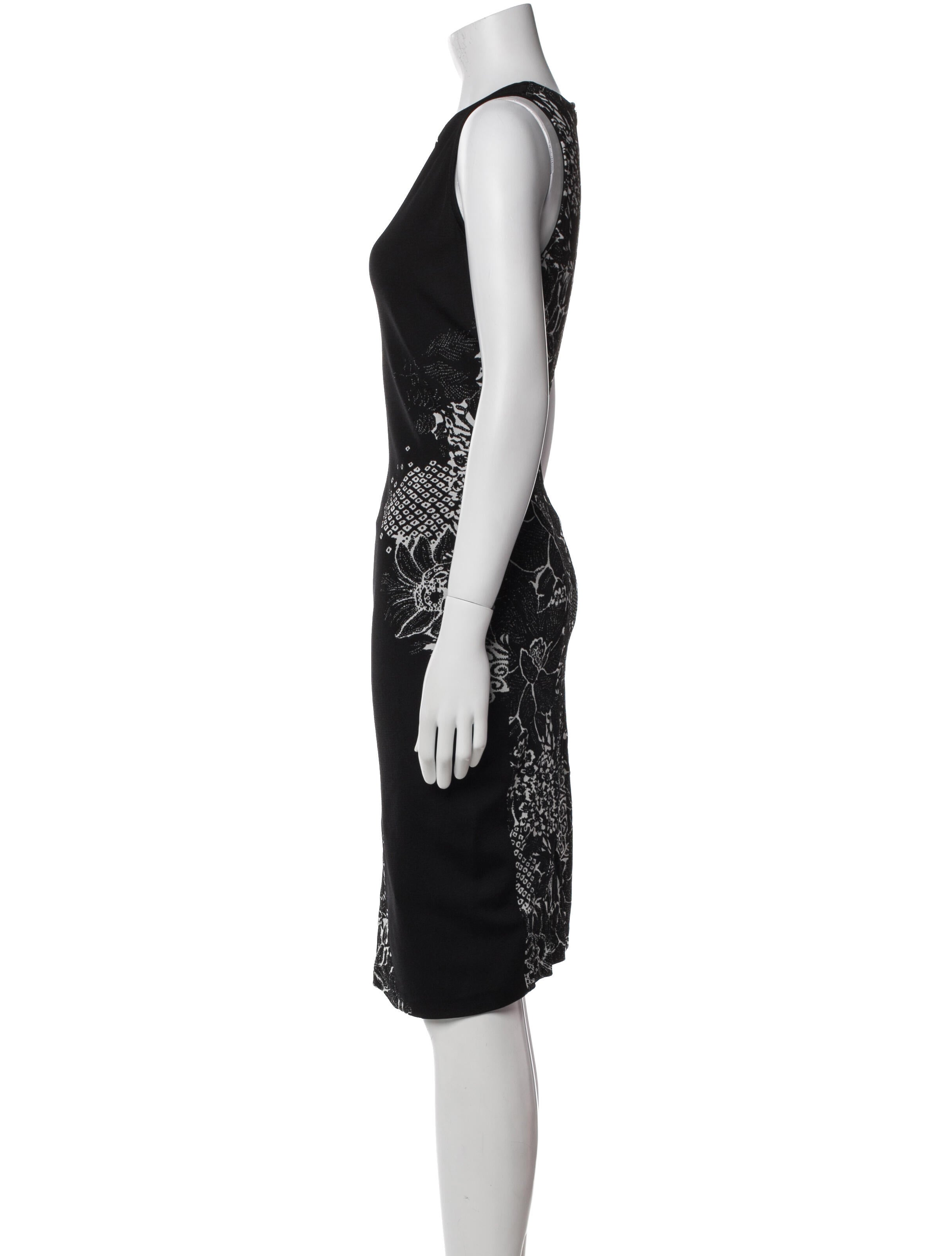 St. John Printed Knee-Length Dress