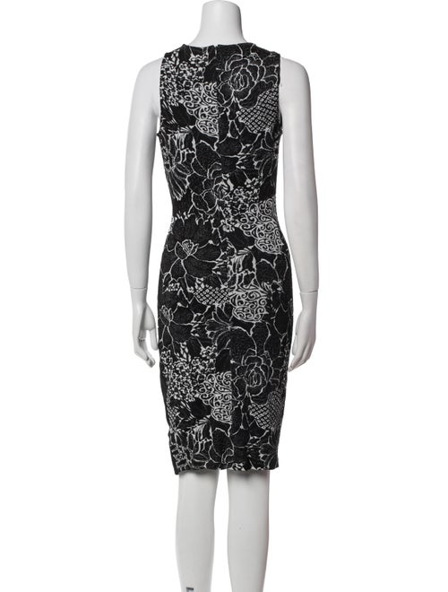 St. John Printed Knee-Length Dress