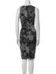 St. John Printed Knee-Length Dress
