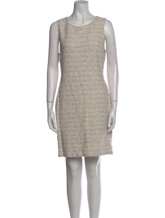 St. John Scoop Neck Mini Dress