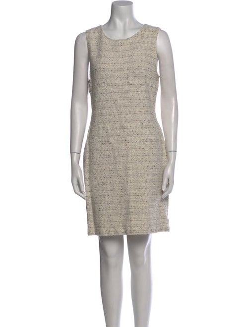 St. John Scoop Neck Mini Dress