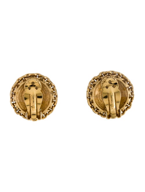 St. John Enamel Clip-On Earrings