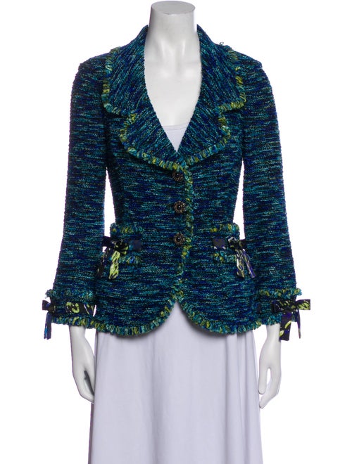 St. John Wool Tweed Pattern Jacket