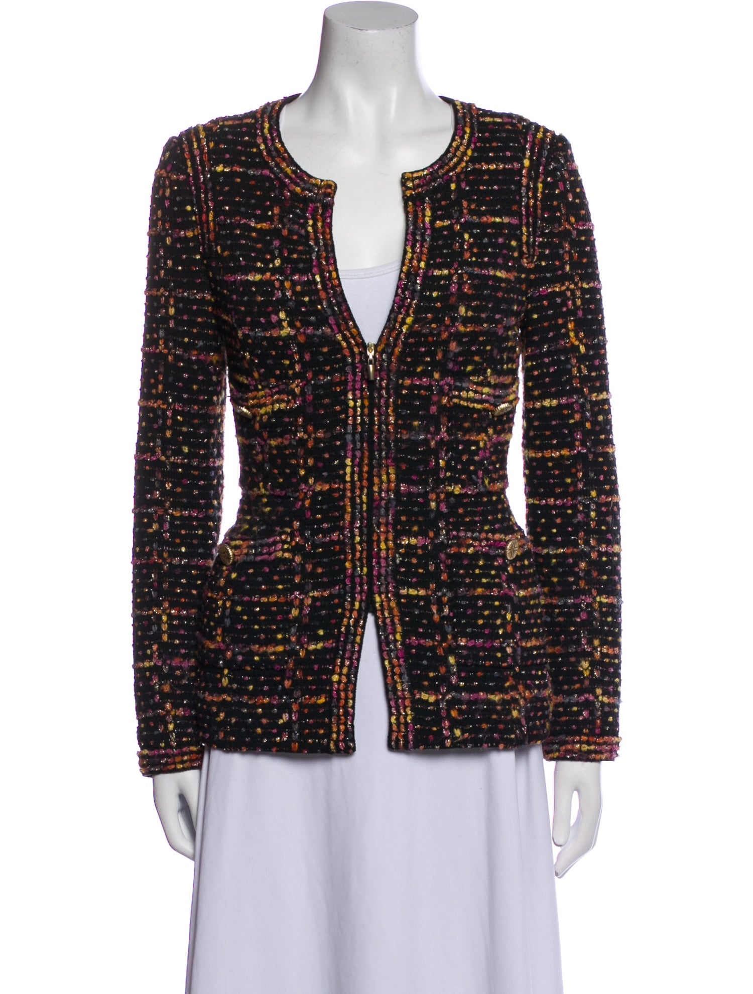 St. John Tweed Pattern Jacket
