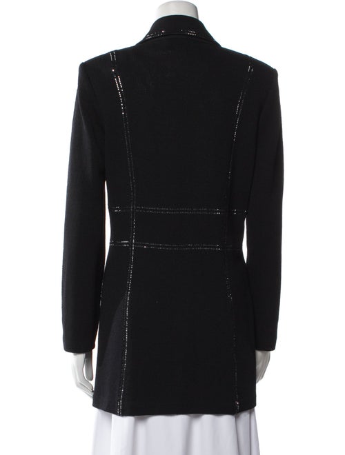 St. John Cable Knit Printed Blazer