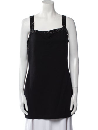 St. John Square Neckline Sleeveless Tunic