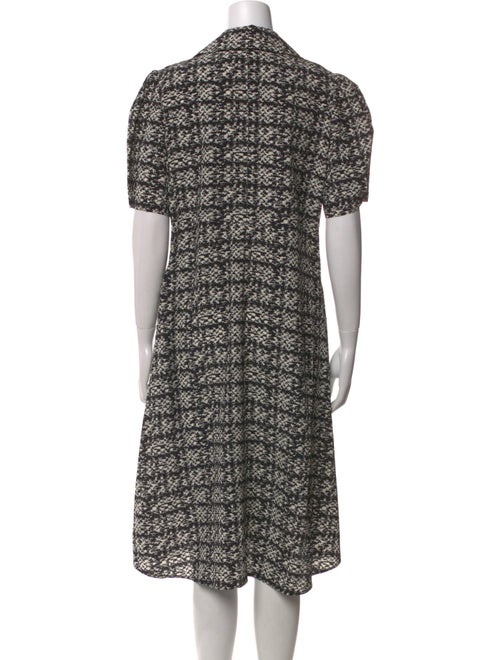 St. John Printed Midi Length Dress