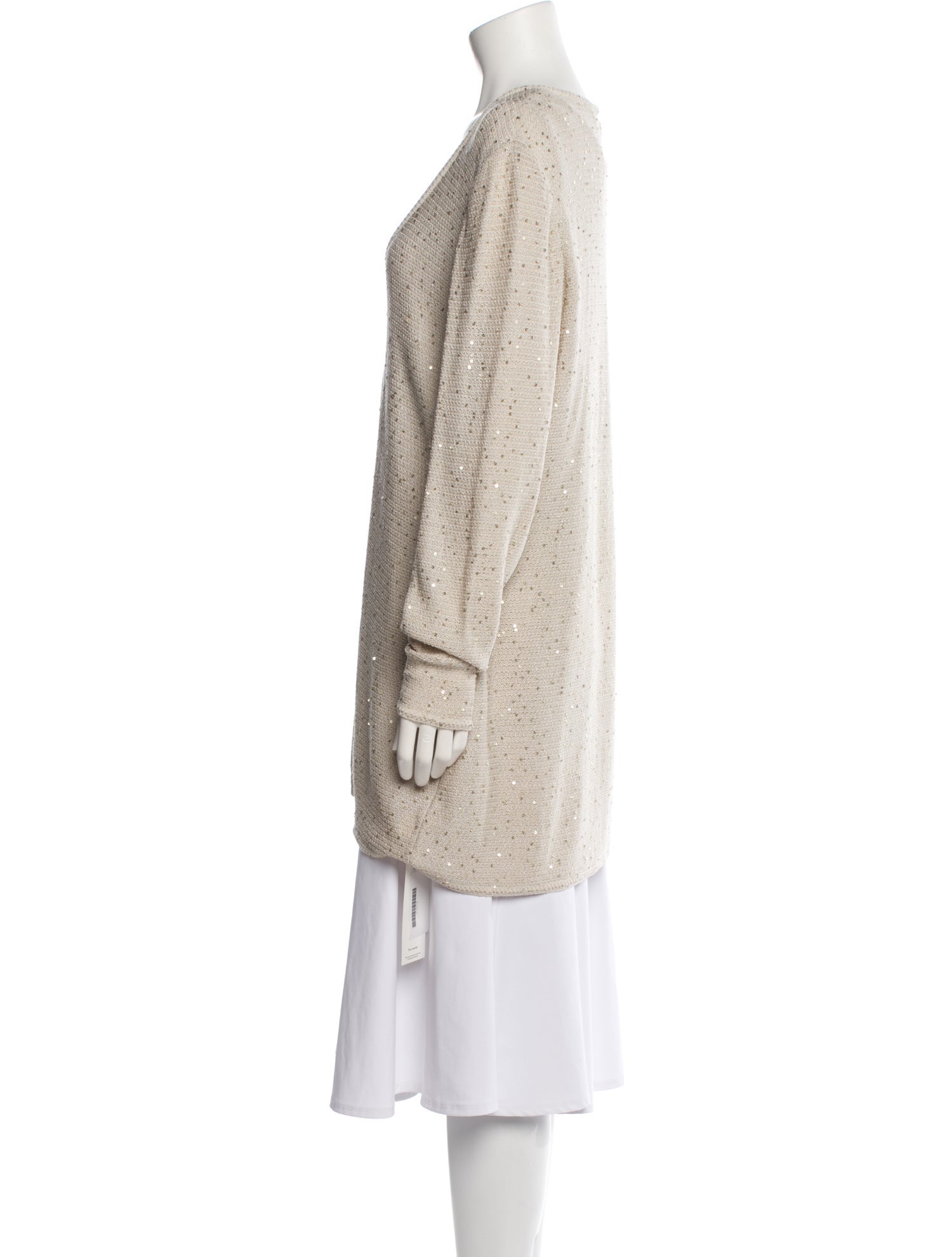 St. John Scoop Neck Long Sleeve Tunic