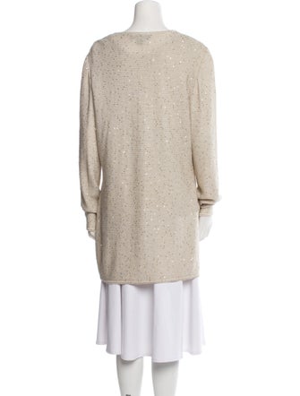 St. John Scoop Neck Long Sleeve Tunic