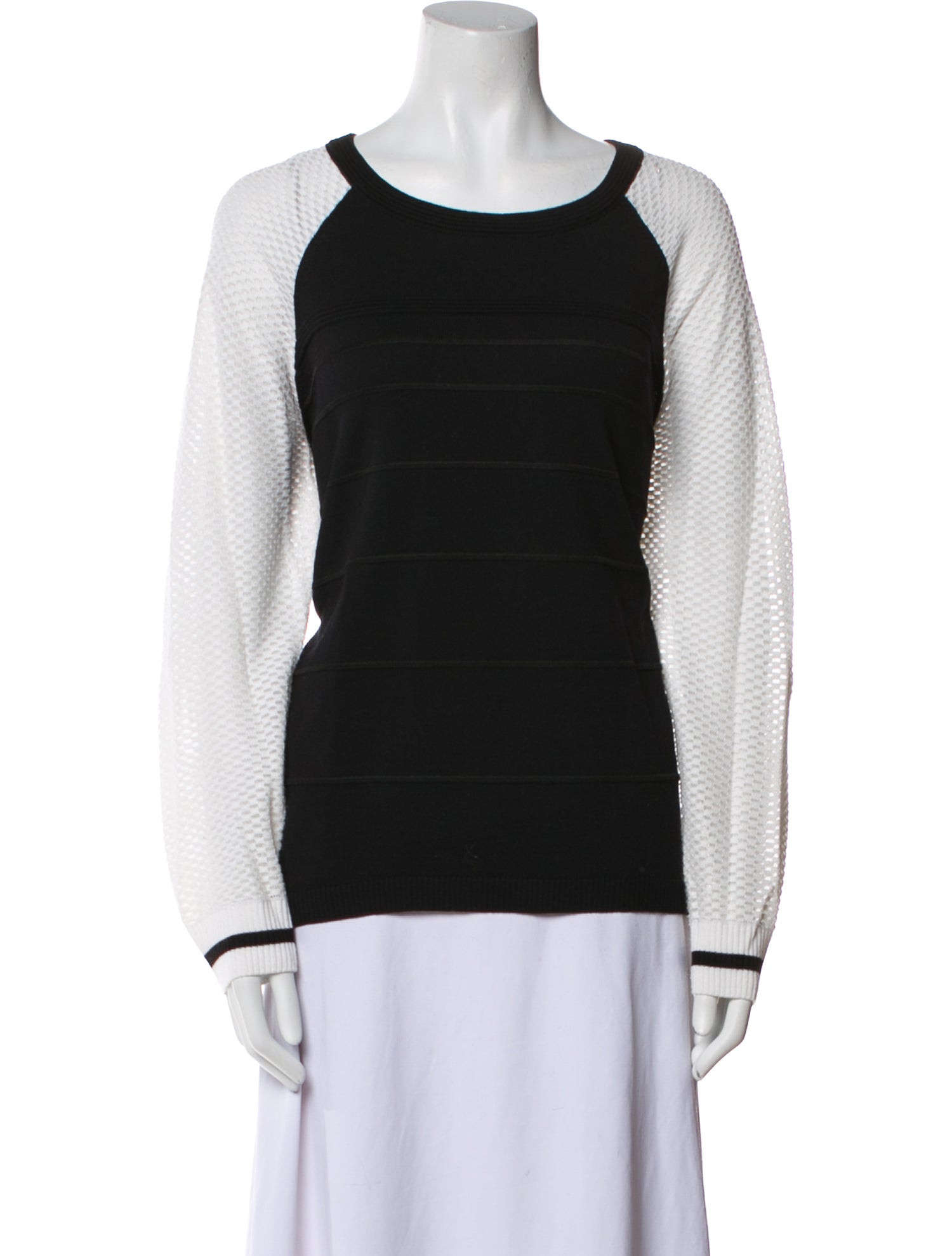 St. John Wool Striped Sweater