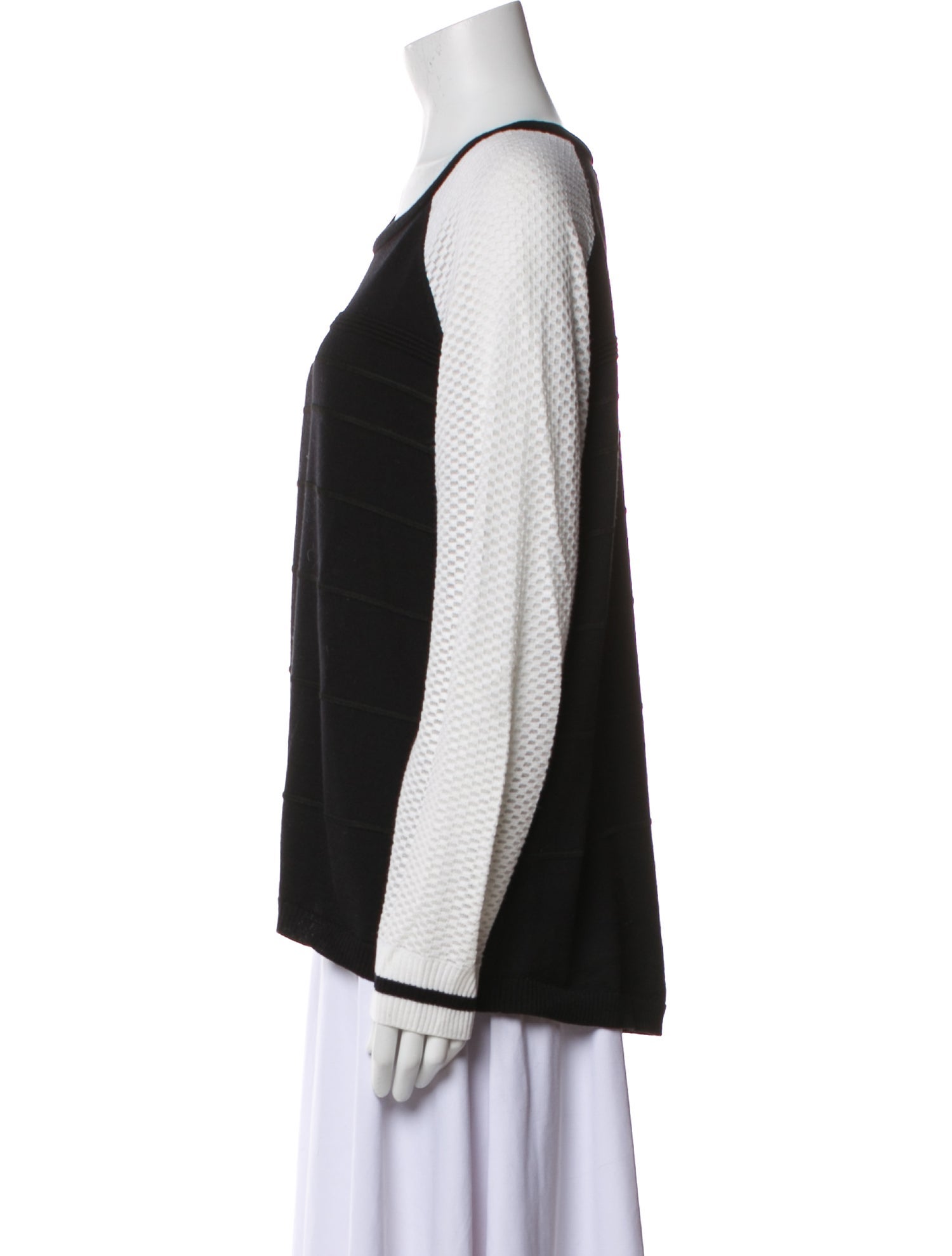 St. John Wool Striped Sweater