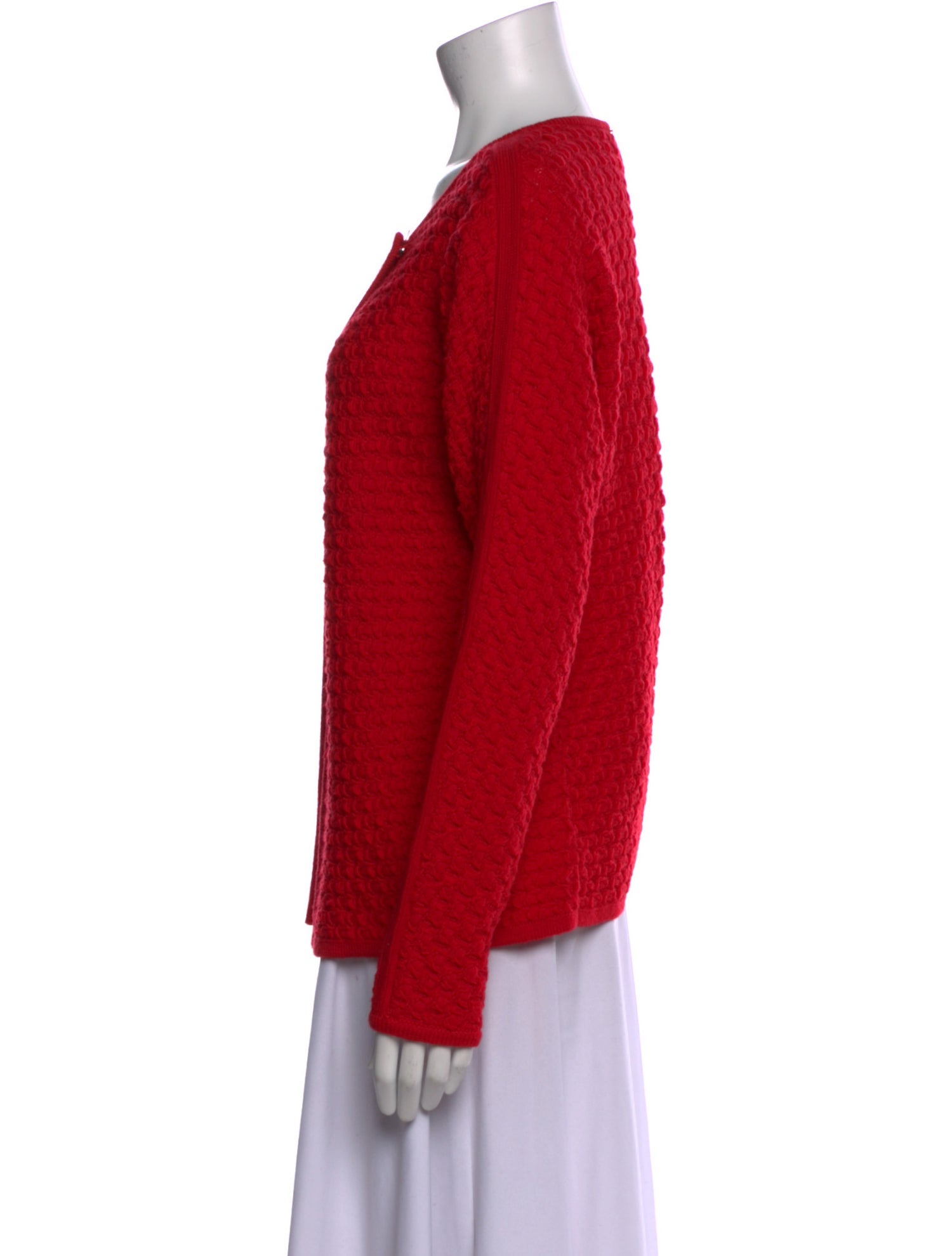 St. John Merino Wool Scoop Neck Sweater