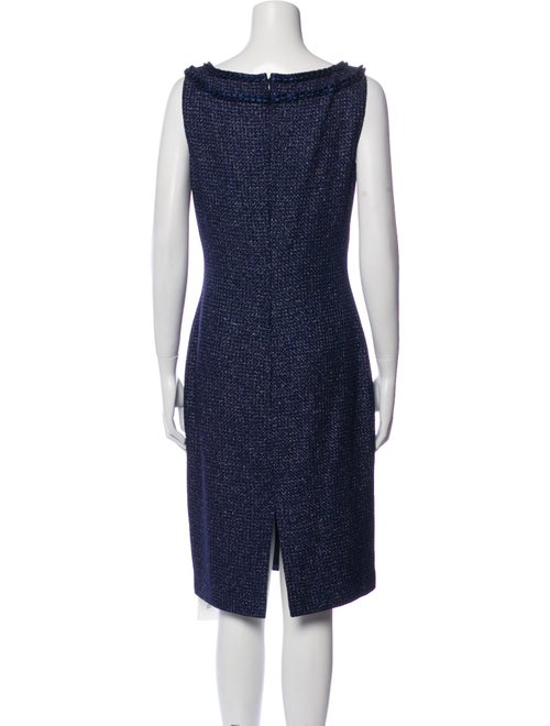 St. John Scoop Neck Knee-Length Dress